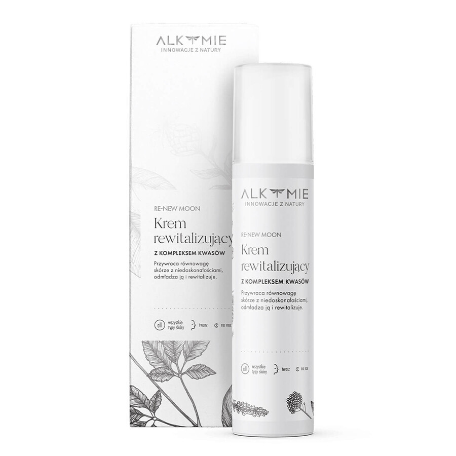 Alkmie Re-New Moon, crema revitalizante con complejo ácido, 50 ml