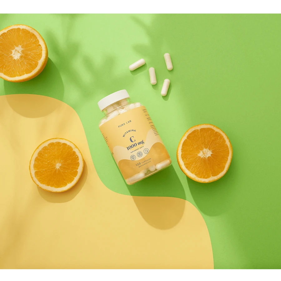 Pure Lab Vitamina C 1000 mg, 130 cápsulas veganas