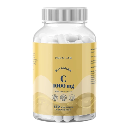 Pure Lab Vitamina C 1000 mg, 130 cápsulas veganas