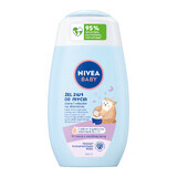 Nivea Baby, gel 2 en 1 para lavar cuerpo y cabello antes de dormir, desde el 1er día de vida, 200 ml