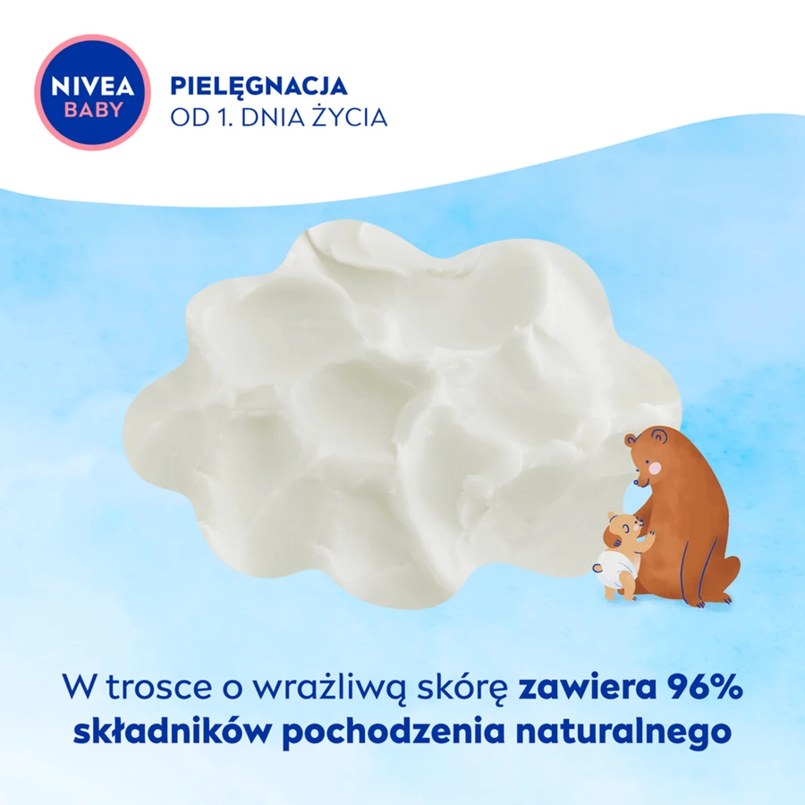Nivea Baby, cremă calmantă împotriva eritemului fesier, din prima zi de viață, 100 ml