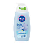 Nivea Baby, gel de curățare 2 în 1 pentru corp și păr, din prima zi, 500 ml