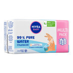 Nivea Baby 99% Acqua Pura, salviette umidificate biodegradabili, 3 x 57 pezzi