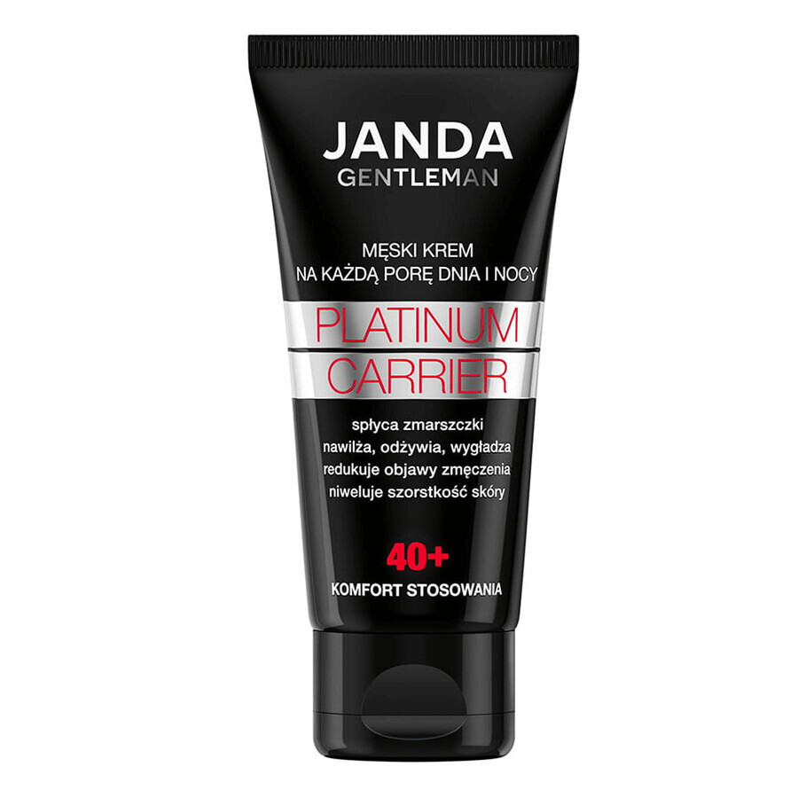 Janda Gentleman Platinum Carrier 40+, gezichtscrème voor mannen, 50 ml