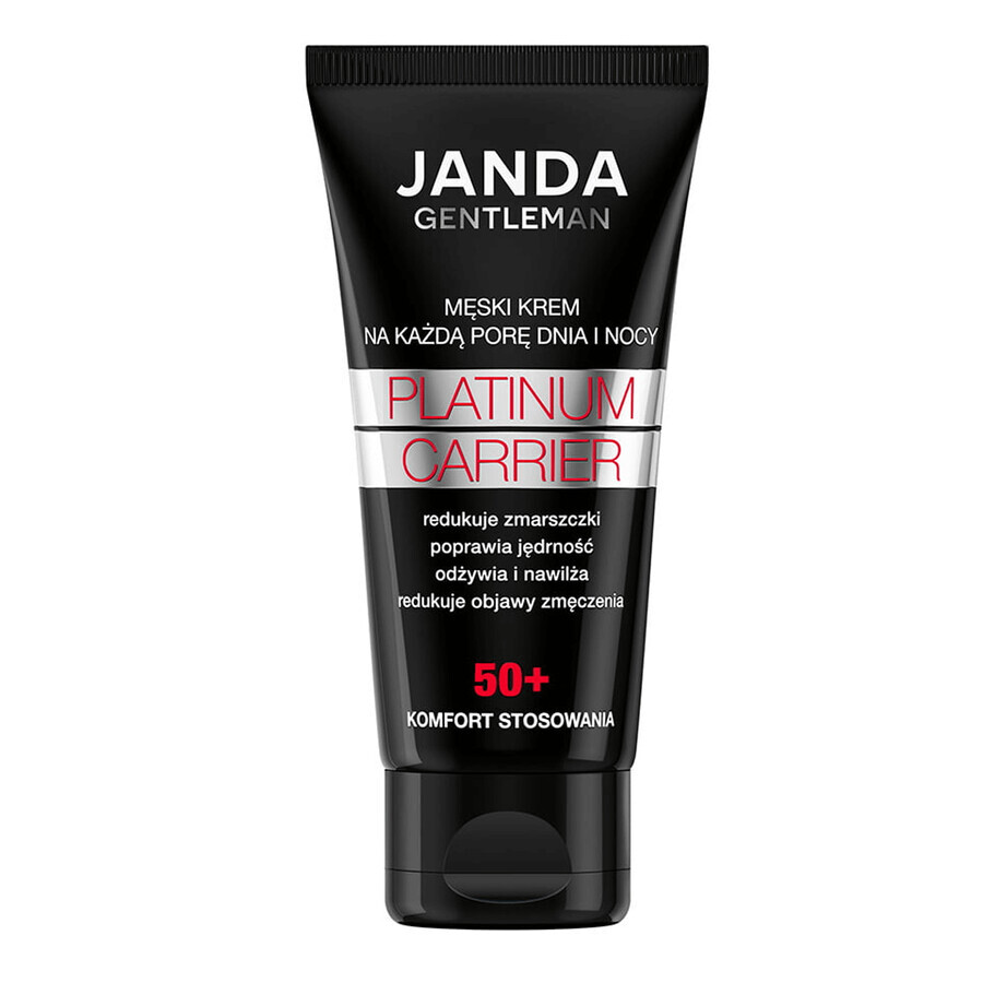 Janda Gentleman Platinum Carrier 50+, gezichtscrème voor mannen, 50 ml