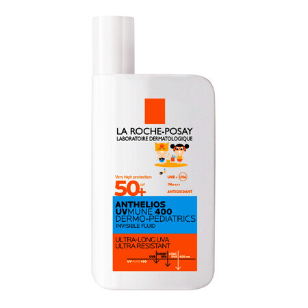 La Roche-Posay Anthelios UVMune 400 Dermo-Pediatrics, Gesichtsschutzfluid für Kinder, SPF 50+, 50 ml