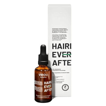 Veoli Botanica Hairly Ever After, huile de massage stimulante, fortifiante et régénérante pour le cuir chevelu, 50 ml