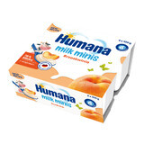 Humana Milk Minis Postre de yogur con sabor a melocotón, después de 6 meses, 4 x 100 g