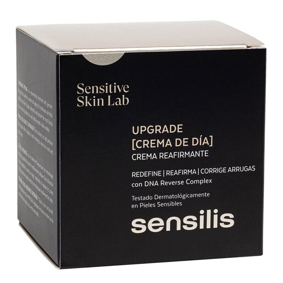 Sensilis Upgrade, crema de día reafirmante y correctora de arrugas, 50 ml + Upgrade AR, crema sorbete reafirmante y calmante, 5 ml gratis