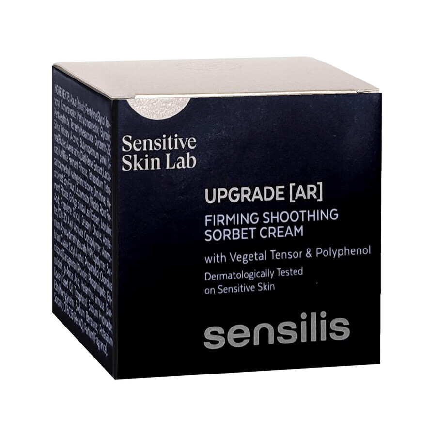 Sensilis Upgrade, crema de día reafirmante y correctora de arrugas, 50 ml + Upgrade AR, crema sorbete reafirmante y calmante, 5 ml gratis