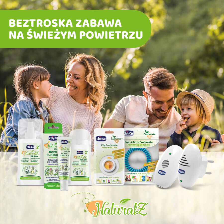 Chicco NaturalZ, preparado protector contra mosquitos para niños a partir de 2 meses, roll on, 60 ml