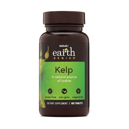 Earth Genius Kelp (004102), 180 comprimidos, Gnc