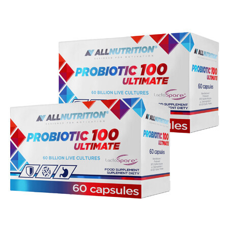 Allnutrition Probiotic 100 Ultimate set, 2 x 60 cápsulas