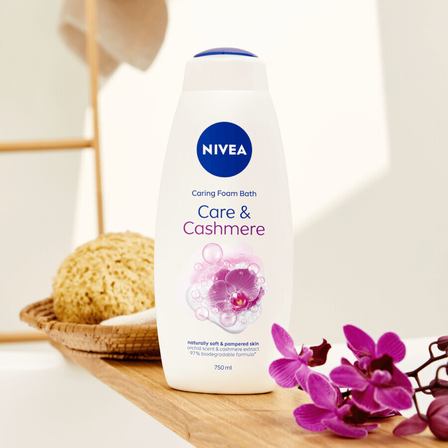 Nivea Orchid &amp; Cashmere Extract, Gel doccia e bagno cremoso, 750 ml