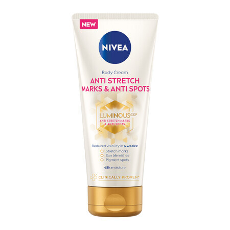 Nivea Luminous 630, crema corporal antiestrías, 200 ml