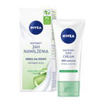 Nivea 24h Hydration, crème de jour matifiante, peaux grasses et mixtes, 50 ml