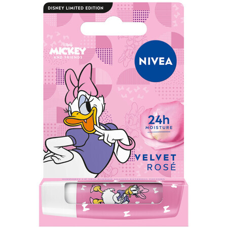 Nivea Daisy Duck, rouge à lèvres, soin, Velvet Rose, 4.8 g