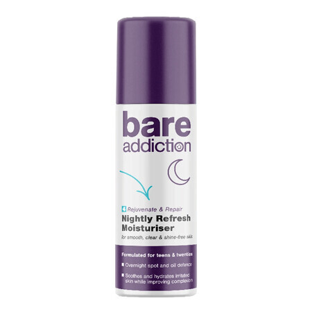 Bare Addiction Nightly Refresh Moisturise, crema de noche, 50 ml