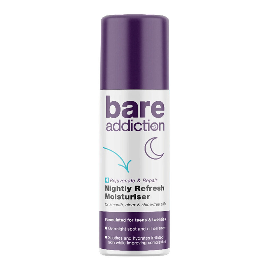 Bare Addiction Nightly Refresh Moisturise, crema de noche, 50 ml