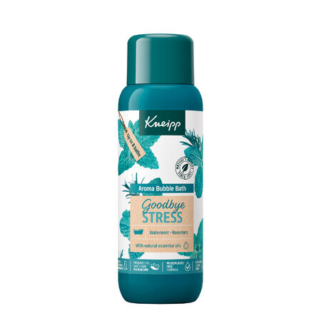 Kneipp Goodbye Stress, espuma de baño aromática, romero y menta, 400 ml