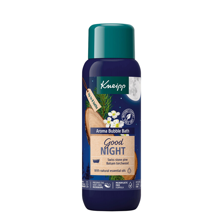 Kneipp Good Night, espuma de baño aromática, pino suizo y amyris, 400 ml