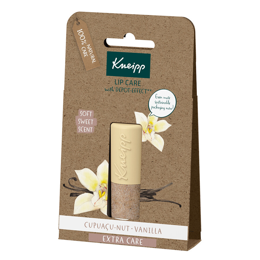 Kneipp Extra Care, bálsamo labial, vainilla, 4,7 g