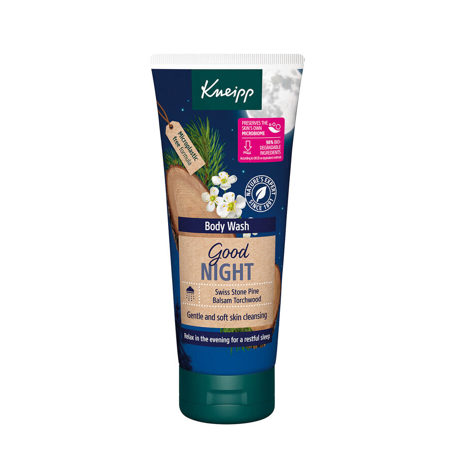 Kneipp Good Night, gel de ducha, pino suizo y amyris, 200 ml