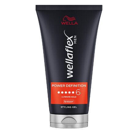 Wella Wellaflex Men, Gel para el cabello, Fijación definitiva, 150 ml