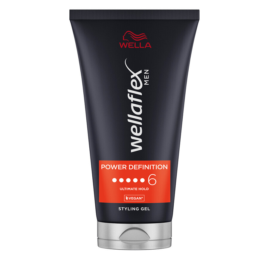 Wella Wellaflex Men, Gel para el cabello, Fijación definitiva, 150 ml