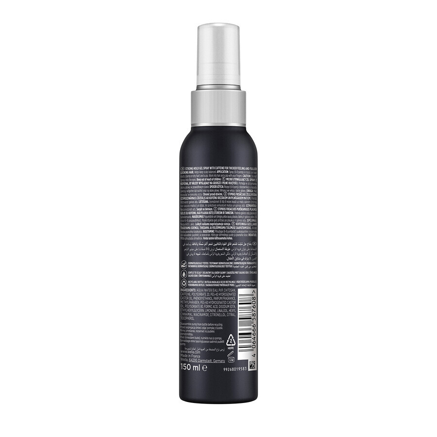 Wellaflex Men Full Boost, gel espesante para el cabello, 150 ml