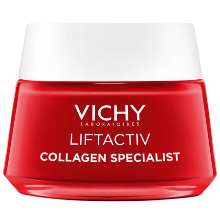 Vichy Liftactiv Collageen Specialist set, anti-rimpelcrème, 50 ml + nachtcrème, 50 ml + make-up tasje gratis