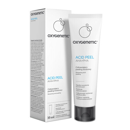 Oxygenetic Acid Peel AHA+PHA, peeling ácido renovador, 50 ml