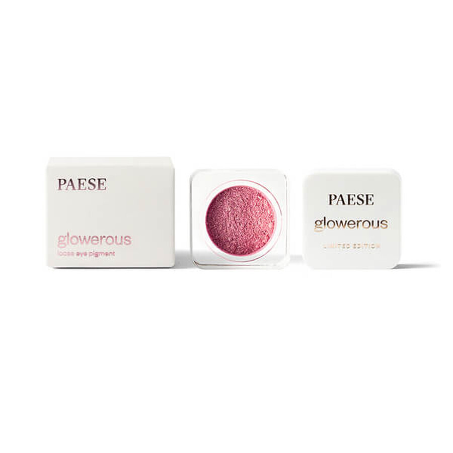 Paese Glowerous Limited Edition, pigmento suelto para ojos, Rosa dorado, 1,5 g