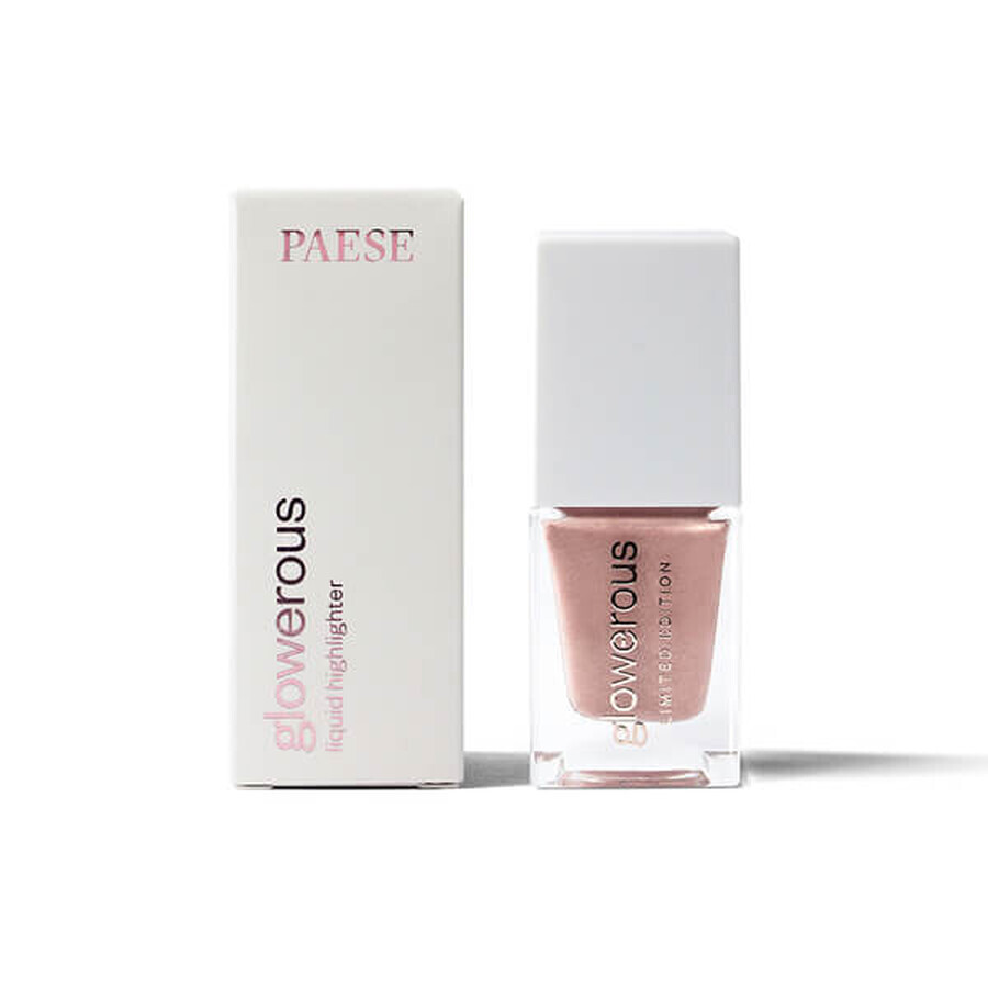 Paese Glowerous Edición Limitada, iluminador líquido, Sparkle Rose, 16 ml