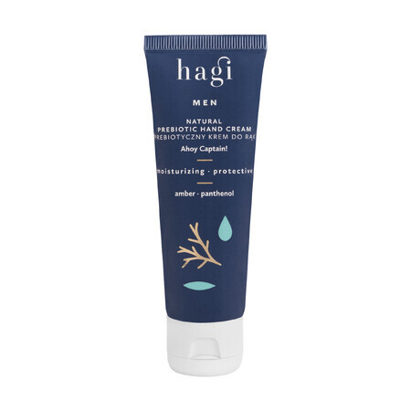 Hagi Men Ahoj Captain, crema de manos prebiótica natural, hidratante y protectora, 50 ml