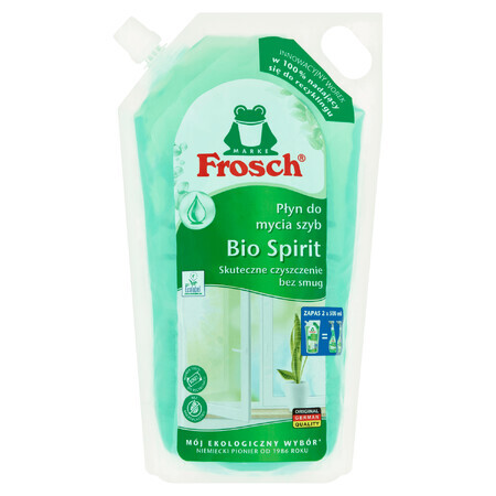 Frosch, nettoyant pour vitres, Bio Spirit, rechange, sachet, 1000 ml