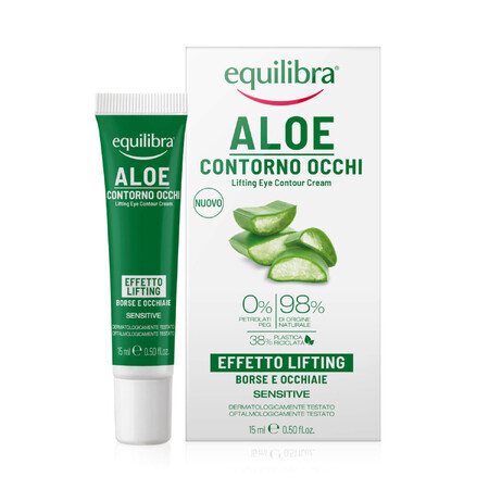 Equilibra Aloe, crema lifting para el contorno de ojos, 15 ml