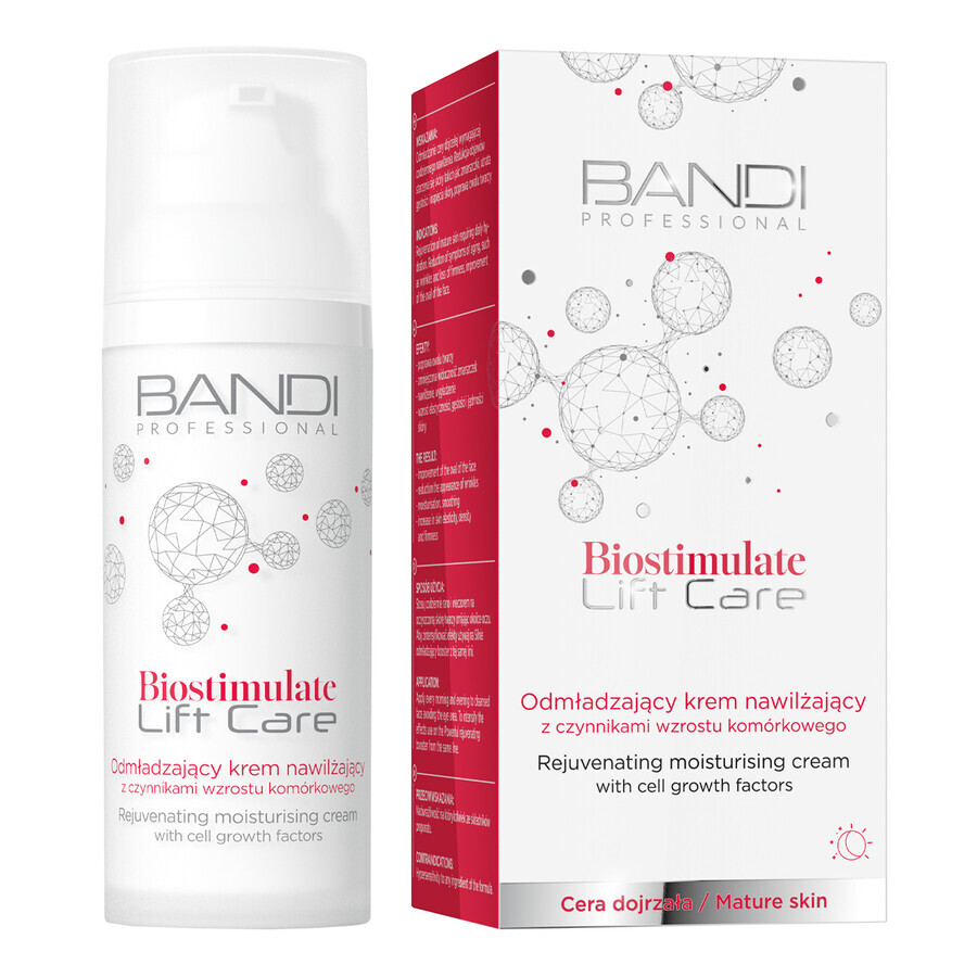 Bandi Biostimulate Lift Care, crema hidratante rejuvenecedora con factores de crecimiento celular, 50 ml