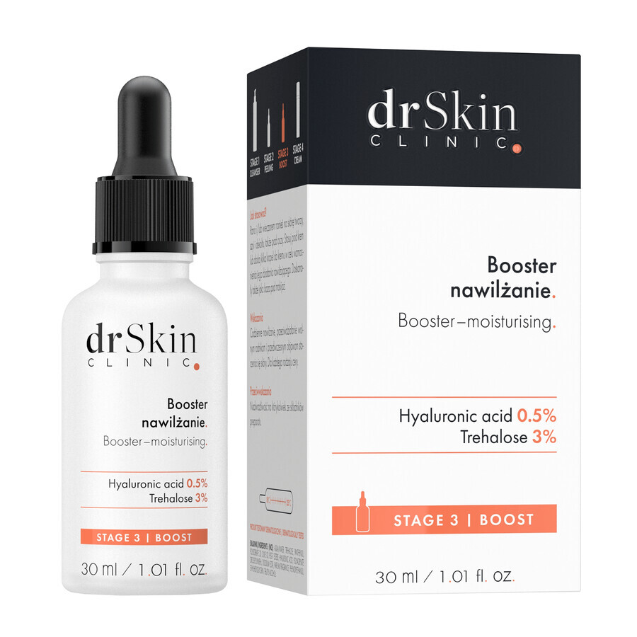 DrSkin Clinic, gezichtsbooster, hydraterend, 30 ml