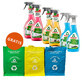 Frosch set, descalcificador, 2 x 500 ml + detergente, 2 x 500 ml + limpiador de cocina, 2 x 500 ml + bolsas clasificadoras, 3 unidades gratis