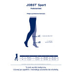 Jobst Sport, calcetines de compresión deportiva para las rodillas, 20-30 mmHg, talla L, gris/grafito