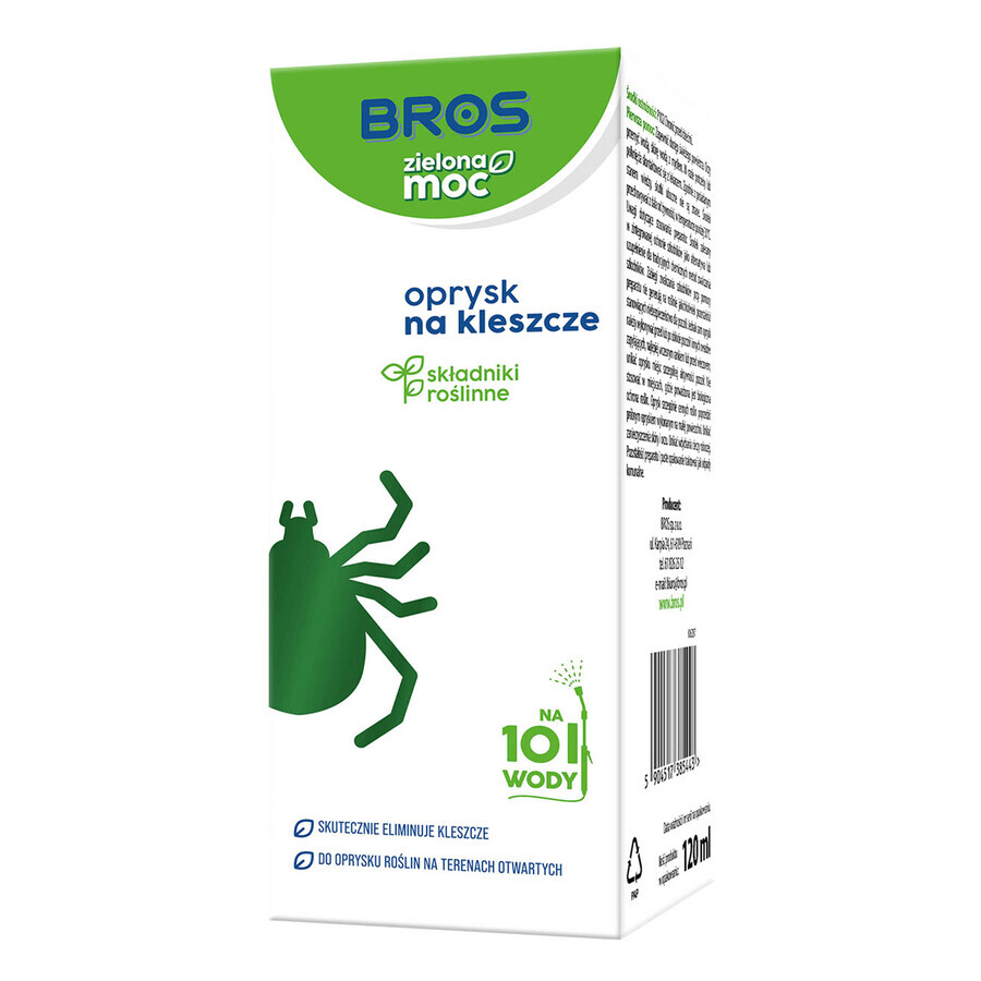 Bros Zielona Moc, spray para garrapatas, 120 ml