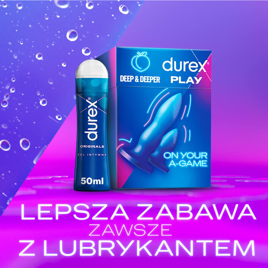 Durex Play Deep &amp; Deeper, set di plug anali, 2 pezzi