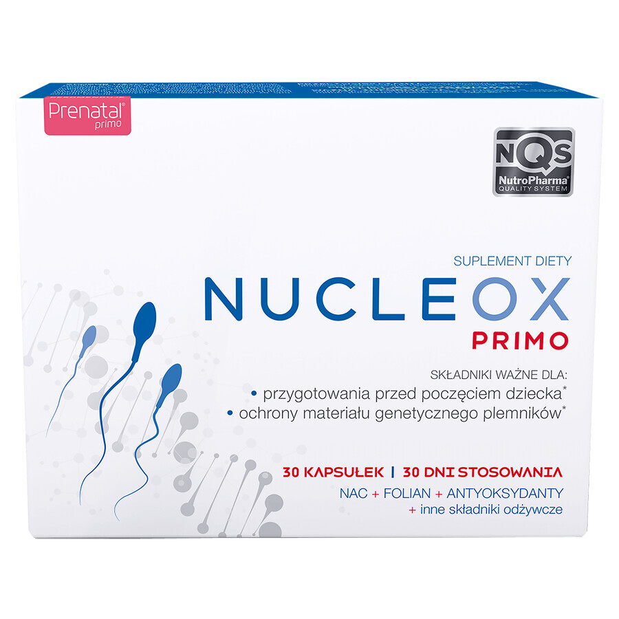 Primo Prenatal Set, 30 capsules + Nucleox Primo, 30 capsules