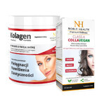 Set Collagene + Vitamina C Noble Health, 100 g + Classe A CollaVegan, 60 capsule