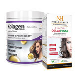 Set Noble Health Colágeno + Vitamina C y Biotina, 100 g + CollaVegan Clase A, 60 cápsulas