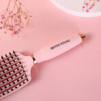 Sister Young, hair brush with natural hair, Ovia Pink, 1 pc