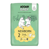 Moomin Baby, diapers, size 2, 3-6 kg, 56 pcs