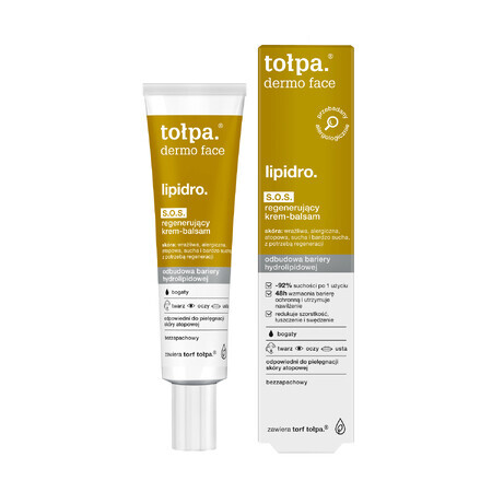 Tolpa Dermo Face Lipidro S.O.S, regenererende crème-balsem, 40 ml