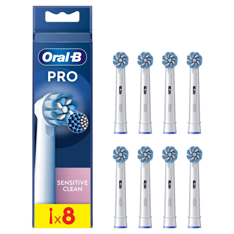 Oral-B Pro Sensitive Clean, vârfuri de schimb pentru periuța de dinți electrică, 8 bucăți